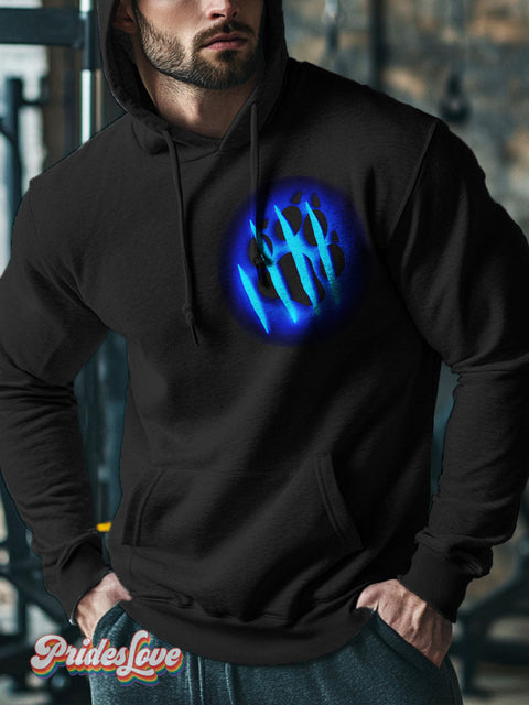 Men’s Lgbtq Gay Bear Pride Art Print Casual Hoodie Sweatshirt