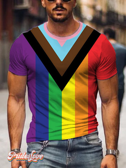 Men’s Rainbow Gay Banner T-Shirt Color / S