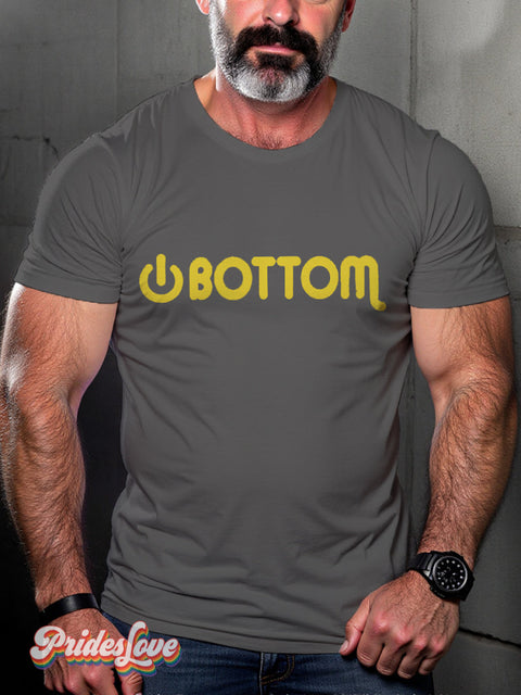 Men’s Retro Bottom Slogan Bear Tribe Lgbt Printed Casual T-Shirt Multicolor / S