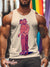Men’s Vintage Gay Back Hug Lgbt Print Tank Top Multicolor / S