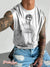 Men’s Vintage Gay Half Nude Hair Sketch LGBT Printed Wide Shoulder Tank Top Multicolor / S
