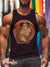 Men’s Vintage Gay Hug Intimacy Ring LGBT Print Tank Top Multicolor / S