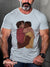 Men’s Vintage Gay Hug Kiss Intimate Lgbt Print T-Shirt Multicolor / S