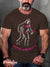 Men’s Vintage Gay Monkey Underwear Pink LGBT Print T-Shirt Multicolor / S