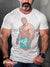 Men’s Vintage Gay Muscle Texture Whistle Smile LGBT Print T-Shirt Multicolor / S