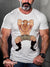 Men’s Vintage Gay Open Leg Body Hair Suggestive LGBT Print T-Shirt Multicolor / S