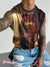 Men’s Vintage Gay Pixel Bedroom Cuddle Lgbt Print Wide Shoulder Vest Colorful / S