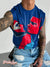 Men’s Vintage Gay Red Face Intimate LGBT Printed Wide Shoulder Vest Multicolor / S