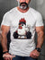 Men’s Vintage Gay Weightlifting Barbell Chicken LGBT Print T-Shirt Multicolor / S