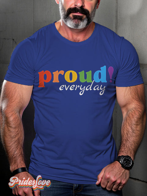 Pride Month Support Human Rights Rainbow LGBTQ Gay Print T-shirt RoyalBlue / S