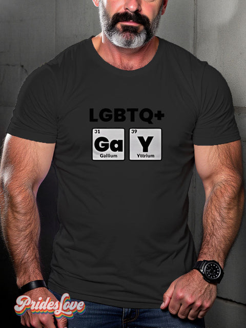 Rainbow LGBTQ Slogan Gay Print T-shirt Black / S