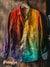 Vintage Lgbt Pride Rainbow Gradient Art Print 100% Cotton Long Sleeve Shirt Multicolor / S