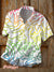 Vintage Rainbow Dick Fun Art Print Casual 100% Cotton Shirt Multicolor / S