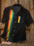 Vintage Rainbow Gradient Art Print Casual 100% Cotton Shirt Multicolor / S