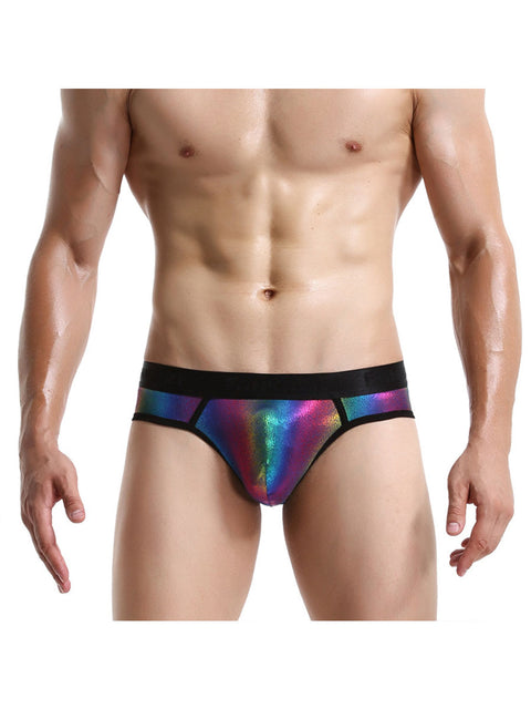 Men's rainbow Low waist High elasticity Underwear
