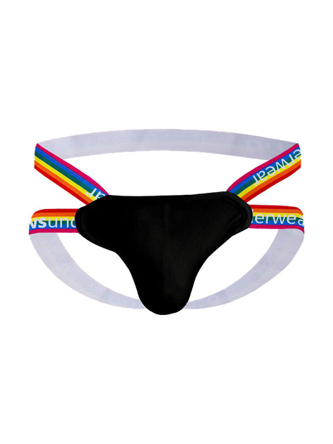 Men's Rainbow High elasticity Low waist Thong Underwear