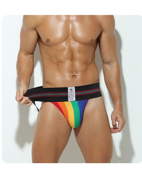 Men's Sexy Low waist Self-cultivation High elasticity Thong Underwear