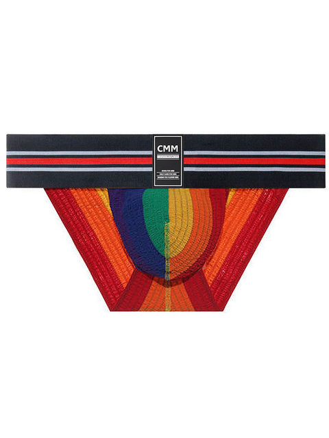Men's High elasticity Rainbow Briefs Underwear